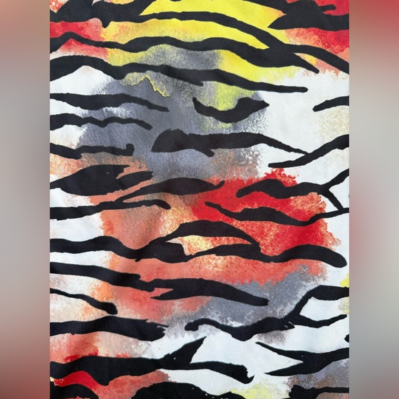 Ed Hardy dress body sleeveless Tiger Stripe Print summer Long Shirt Dress Sz M - Picture 2 of 7